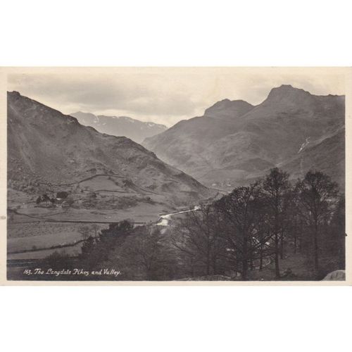 The Langdale Pikes and Valley Cumbria Postcard (CU72078)