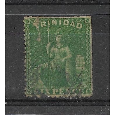 Trinidad.SG49 6d Bright Yellow-Green.Fine Used.Aug18