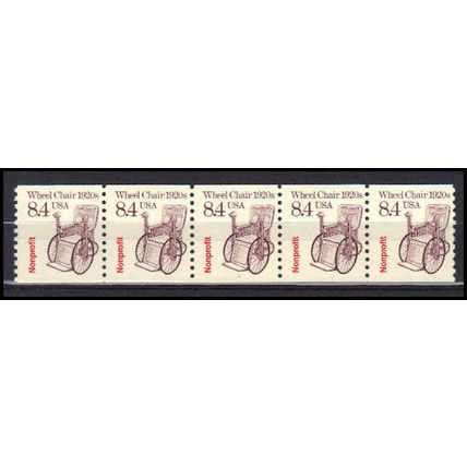 2256 8.4c Wheel Chair Fine MNH Dry Gum PNC 1/5 X2991