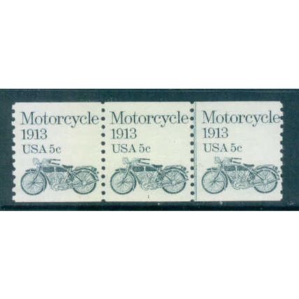 1899 5c Motorcycle Fine MNH Dry Gum PNC 1/3 W0542
