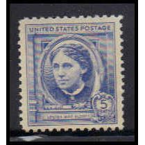 862 5c Louisa Alcott Fine MNH KA2396