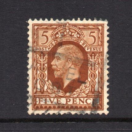 George V - 1934-36 - 5d Yellow-Brown (sg446) Used #1