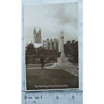 vintage postcard Kent War Memorial, Canterbury
