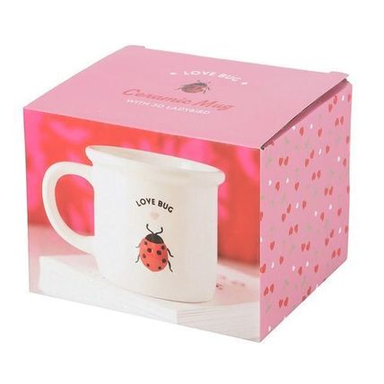 Mug Love Bug design with 3D Ladybird