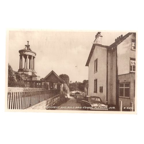 BURN'S MONUMENT, ALLOWAY, AYR. unused postcard 1953 by Valentines =