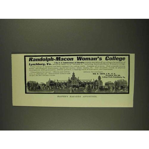 1908 Randollph-Macon Woman's College Ad