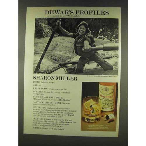 1977 Dewar's White Label Scotch Ad - Sharon Miller