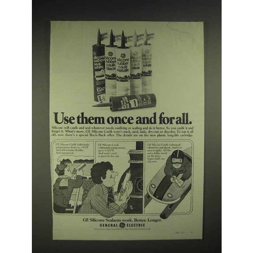 1977 General Electric Silicone Caulk Ad