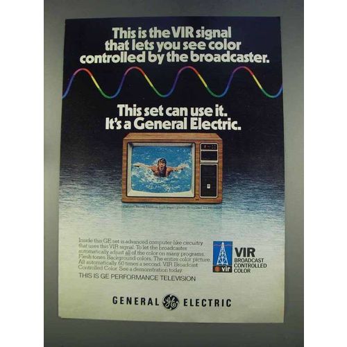 1977 General Electric Television Ad - VIR Signal
