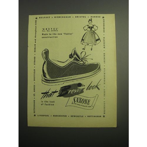 1948 Saxone Gretel Shoe Ad - That Brevitt look