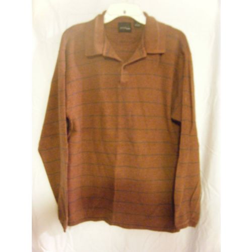Men's BB Studio Bill Blass LS Striped Shirt - Size L