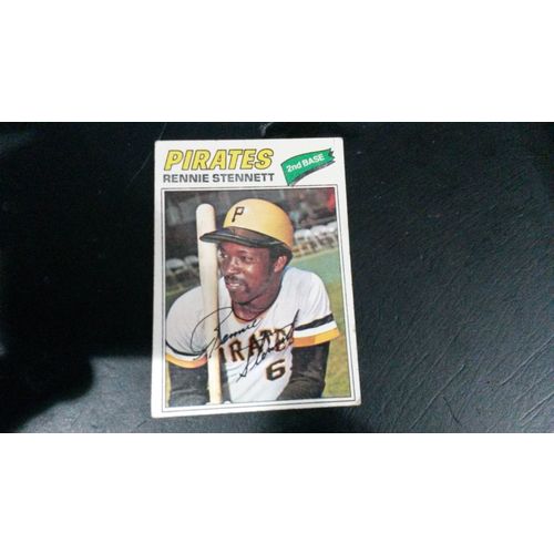 1977 Topps Card # 035 Rennie Stennett Good (2) Pittsburgh Pirates