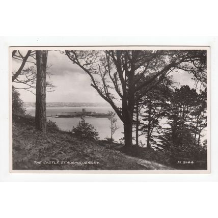 The Castle St Aubins Jersey RP Postcard 5144