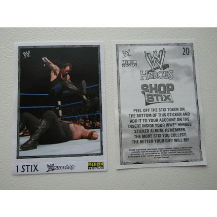 Topps - Merlin 2008 WWE Heroes Wresting Stickers 1-216 & P1-P15 Variants (EB2)