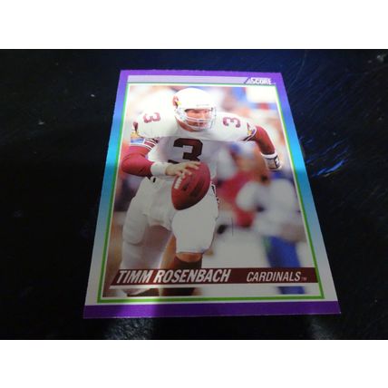 1990 Score Football Card # 163 Timm Rosenbach UER Ex-Mt (6) Phoenix Cardinals