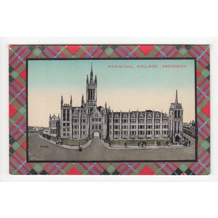 Marischal College Aberdeen Postcard Tartan
