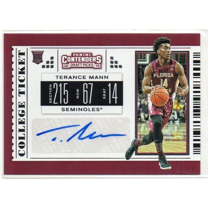 COLLEGE TICKET ROOKIE AUTO TERRANCE MAN