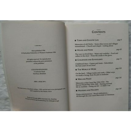 1996 Derbyshire Within Living Memory, Derbyshire Federation of Women's Institute