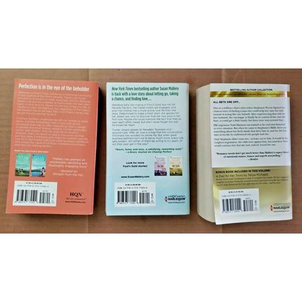 Lot of 3 Susan Mallery Paperback Books 1 in A million Only His & Chasing Perfect