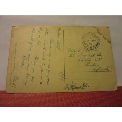 GRUB AUS SCHLEIDEN, EIFEL, GERMANY used antique postcard 1919 pm #