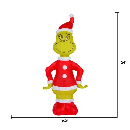 NEW Dr. Seuss The Grinch Christmas indoor/Outdoor 24 inch inflatable