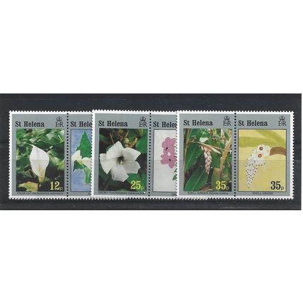 St Helena.Flowers and Children's Art set of 6.Unmnted Mint.Mar24