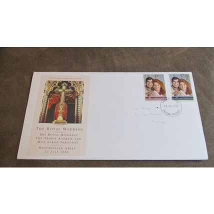 1986 GB FDC Cover - Royal Wedding - Sarah Ferguson & Andrew