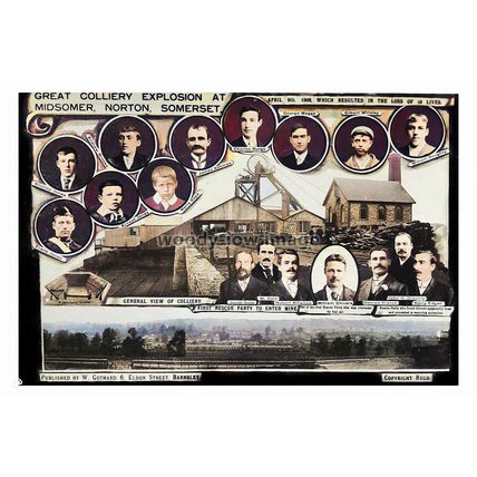 col0090 - Colliery Disaster , Midsummer Norton , Somerset 1908 - print 6x4