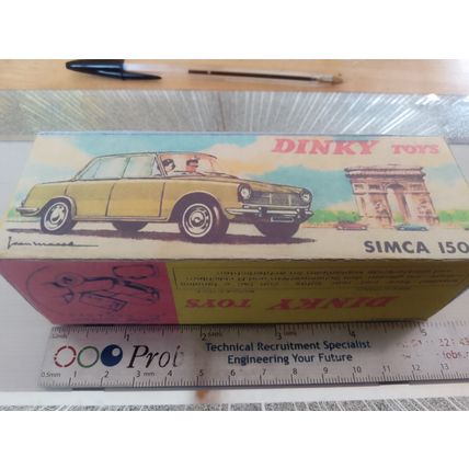 Dinky No523 Simca 1500 - Reproduction / Replica Box
