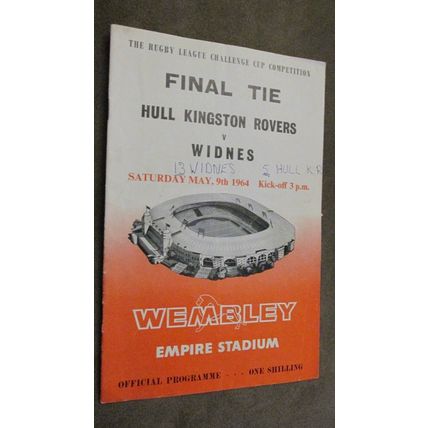 1964 Rugby League Final programme - Hull Kingston Rovers v Widnes