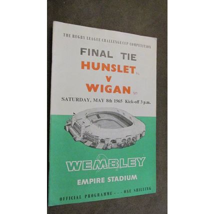 1965 Rugby League Final programme - Hunslet v Wigan
