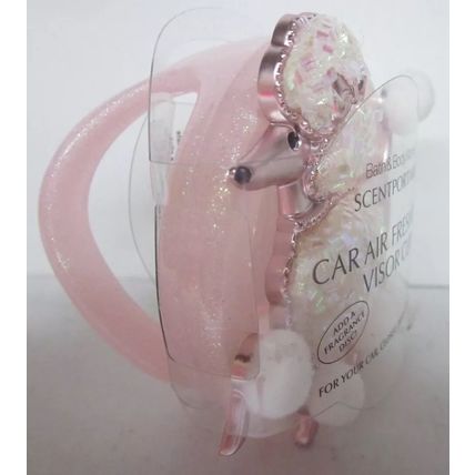 Bath & Body Works Scentportable Visor Clip Car Air Freshener pink Poodle