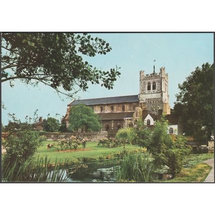Abbey, Moat and Mill Stream, Waltham Abbey, Essex, c.1970s - Pitkin Pictorial PC