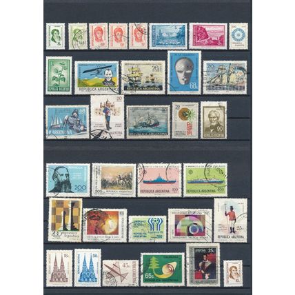 127x Stamp Mix - Argentina - F H & NM H - Commemorative & Definitive