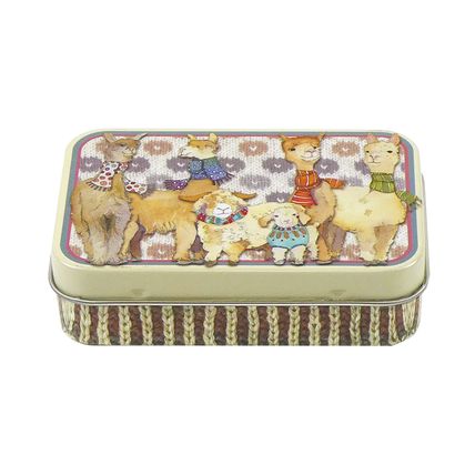 Emma Ball Alpacas & Angora Goats Mini Hinged Tin Pins Needles Pills and Things