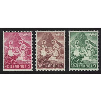Vatican Christmas 3v 1965 MNH SG#464-466 Sc#420-422