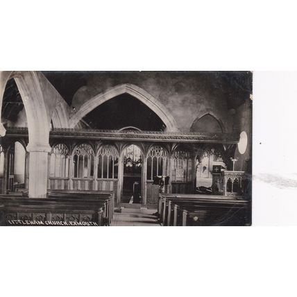 B191 EXMOUTH - LITTLEHAM CHURCH INTERIOR