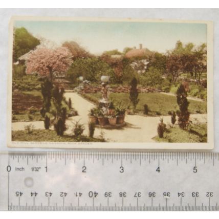 vintage postcard Old Mill Gardens, Wannock Rock Garden
