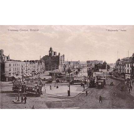 EC245 BRISTOL - TRAM CENTRE . PRINTED POSTCARD