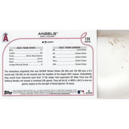 SHOHEI OHTANI & MIKE TROUT AUTO 2022 LOS ANGELES ANGELS ALL-STAR CHAMPION PLAYER