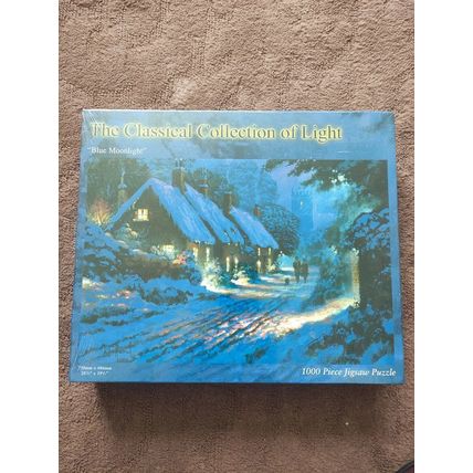 Jigsaw The classical collection of light Blue Moonlight 1000 pieces
