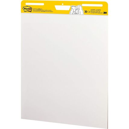 Post-It Super Sticky Easel Pad 25 in X 30 in White 30 Sheets/Pad 2 Pad/Pack Larg