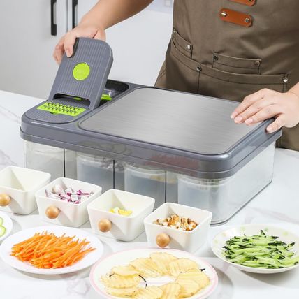 All-In-One Vegetable Chopper & Prep Station - Multifunctional Food Chopper, Mand