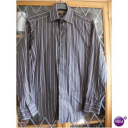 Collections @ George BROWN STRIPE LS SHIRT S **GC**