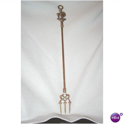 Vintage Collectable Brass Toasting Fork Sheep Girl
