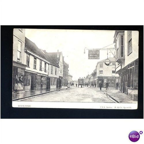 Suffolk HADLEIGH Street Postcard by IXL