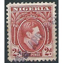 Nigeria 1944 SG52a 2d Rose-Red Fine Used ... .