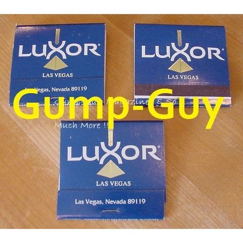 Lot VINTAGE Matchbooks LUXOR Las Vegas SCRAPBOOKING Casino Matches Unused
