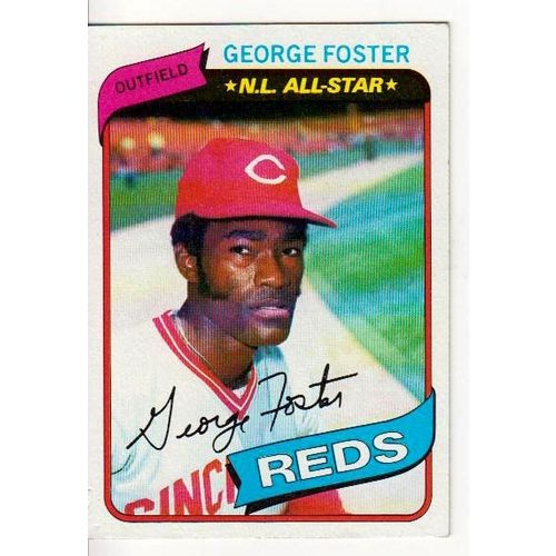 1980 Topps George Foster baseball card #400 - Reds
