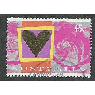 AUS 1996 45c 'ST VALENTINES DAY' FINE USED (EBID47-956)